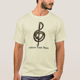 T-shirts Limpa Metálica de Árvores Musicais Emboscada com C