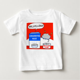 T-shirts Limpe o bebê cristão evangélico engraçado dos
