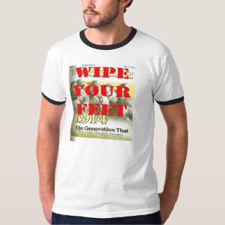 T-shirts limpe seu tshirt 1914 da geração dos pés