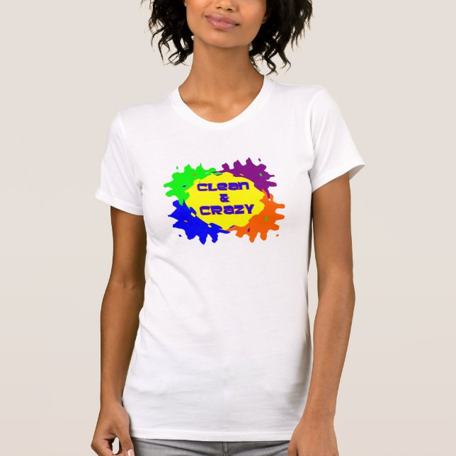 T-shirts Limpo e louco (Frente)