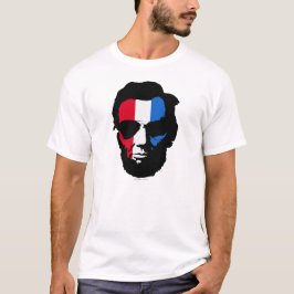 T-shirts Lincoln com óculos de sol aviador - Azul branco ve