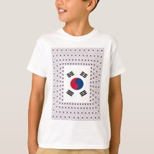 T-shirts Linda bandeira Diagonal Coreana: Uma Arte Infinita