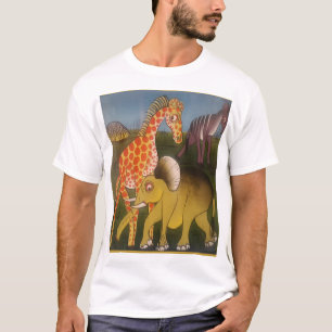 T-shirts Linda cor de safari selvagem africana
