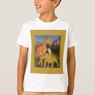 T-shirts Linda cor de safari selvagem africana