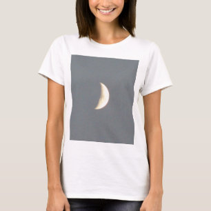 T-shirts Linda Lua Crescente Vergonha das Mulheres Sujas