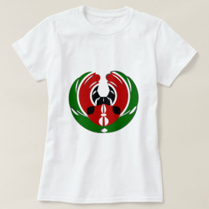 T-shirts Linda Tapeçaria no Quênia: Borboleta da Bandeira M
