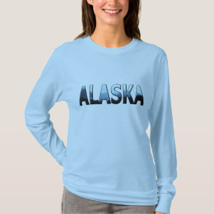T-shirts Lindas damas do Alasca Long Sleeve