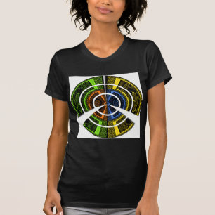 T-shirts Lindas ilustrações circulares coloridas africanas