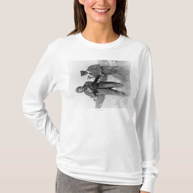 T-shirts Lindbergh e Wright com plano destruído (Frente)