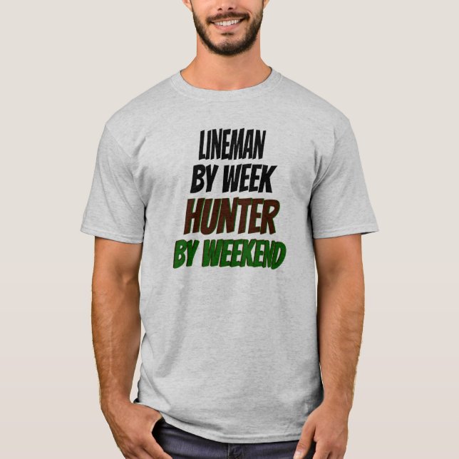 T-shirts Lineman Hunter (Frente)