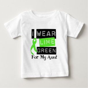T-shirts Linfoma eu visto a fita do verde limão para minha