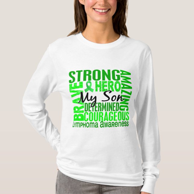 T-shirts Linfoma quadrado do filho do tributo (Frente)
