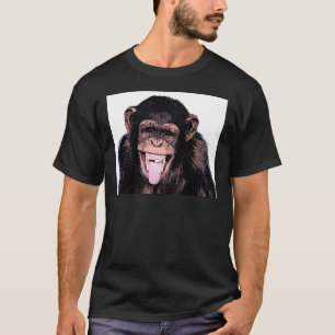 T-shirts Língua chimpanzé