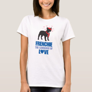T-shirts Língua de Frenchie do SNORT do amor