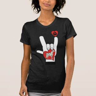 T-SHIRTS LINGUAGEM GESTUAL DO ASL EU AMO MEU CÃO DALMATIAN