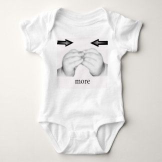 T-shirts linguagem gestual mais infantil do bebê do creeper