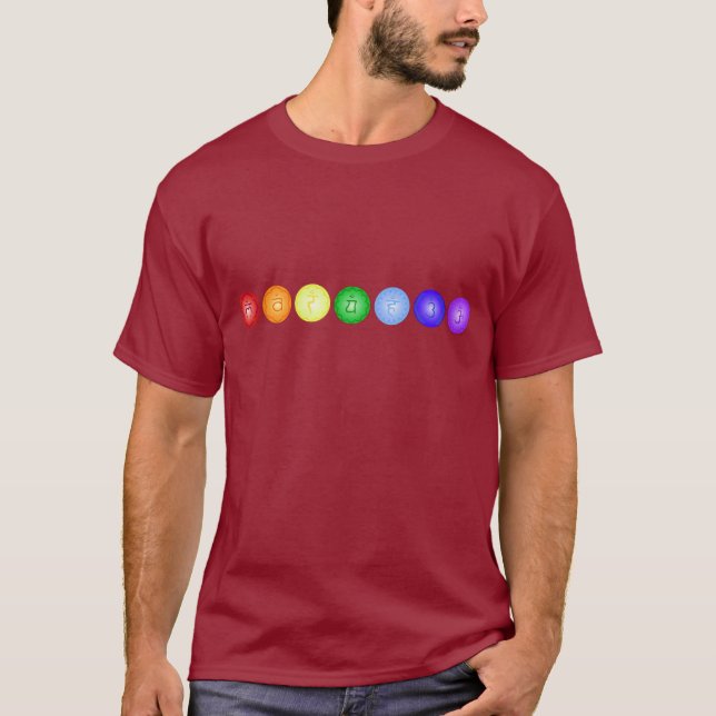 T-shirts Linha de 7 Chakras (Frente)