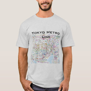 T-shirts Linha do metro de Tokyo