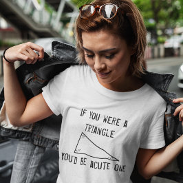 T-shirts Linha Engraçada de Recolha: Triângulo