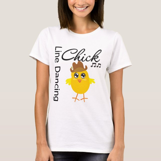T-shirts Linha pintinho da dança (Frente)