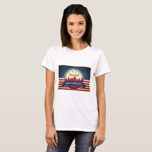 T-shirts Linha Skyline da cidade de Salt