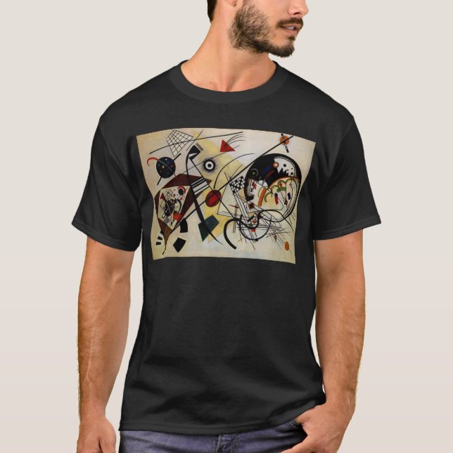 T-shirts Linha Transversal Sem Partida do Kandinsky (Frente)