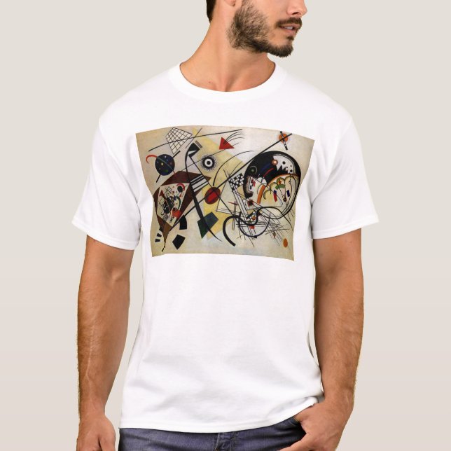 T-shirts Linha Transversal Sem Partida do Kandinsky (Frente)