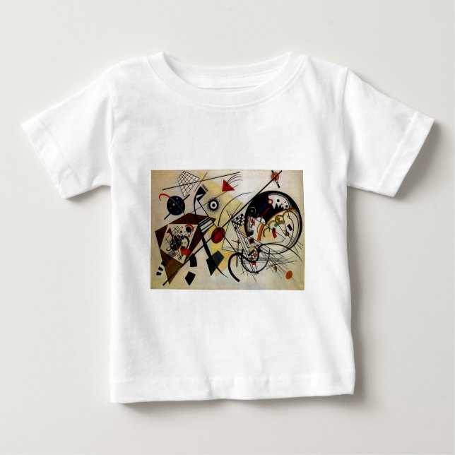 T-shirts Linha Transversal Sem Partida do Kandinsky (Frente)