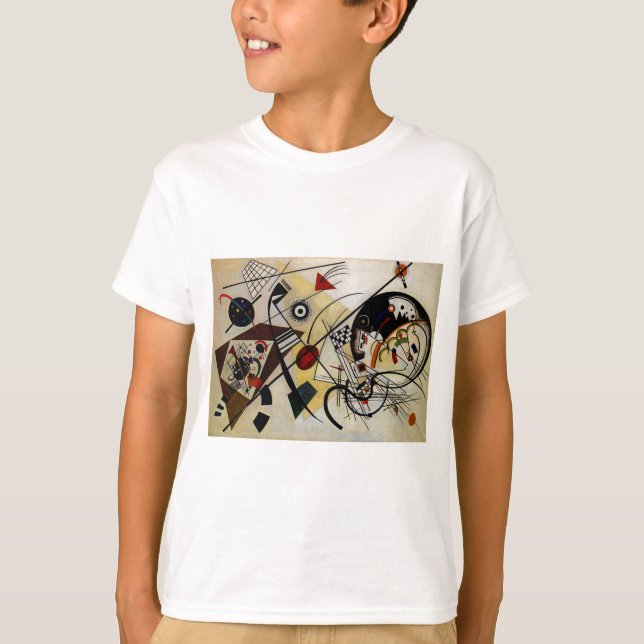 T-shirts Linha Transversal Sem Partida do Kandinsky (Frente)