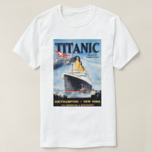 T-shirts Linha White Star Titanic - Maior Liner do Mundo