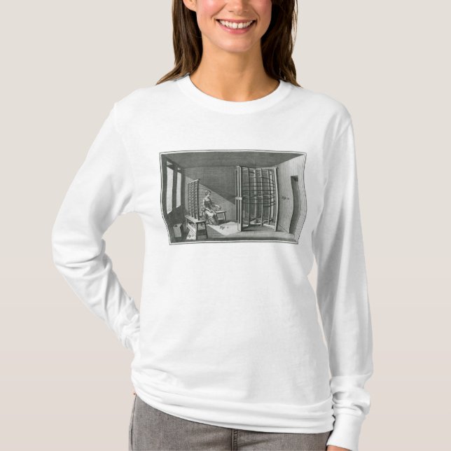T-shirts Linhas de seda de entortamento, ilustração (Frente)