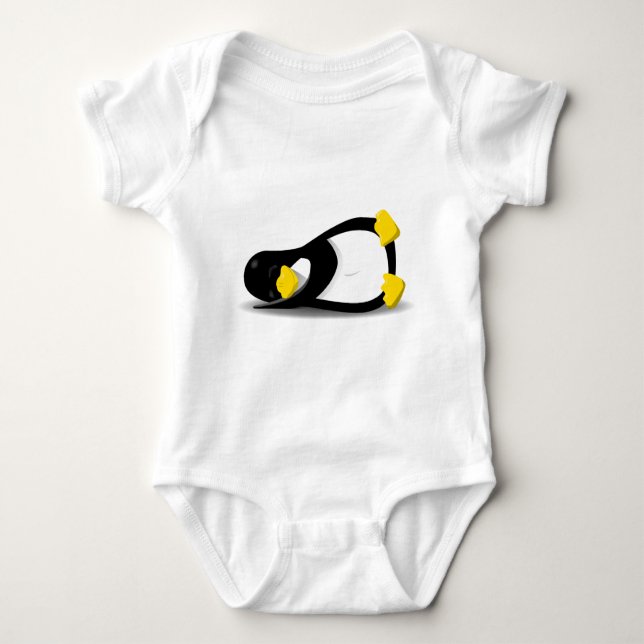 T-shirts Linux Tux sleeping (Frente)