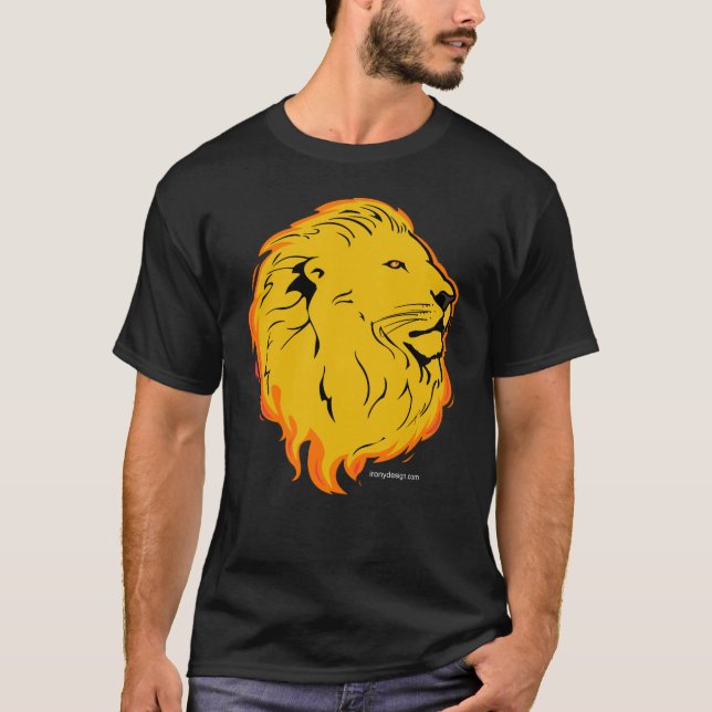 T-shirts Lion Art Design (Frente)