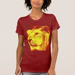 T-shirts Lion de pop Art