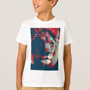 T-shirts Lion de pop Art