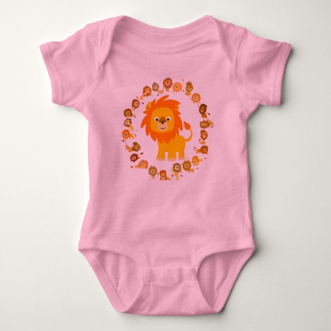T-shirts Lion Mandala Baby (Frente)