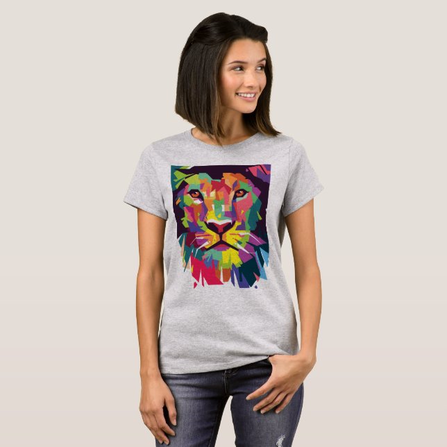 T-shirts Lion of Judah reggae Shirt - Lion Rastafari - (Frente Completa)