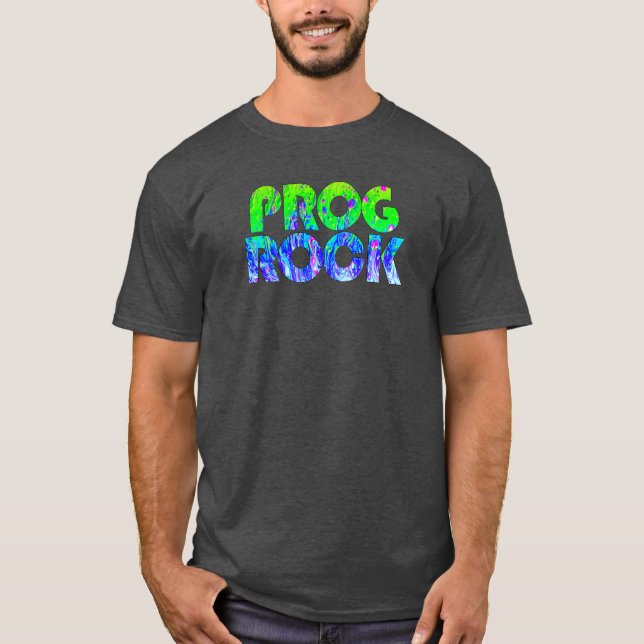 T-shirts Líquido da rocha de Prog (Frente)