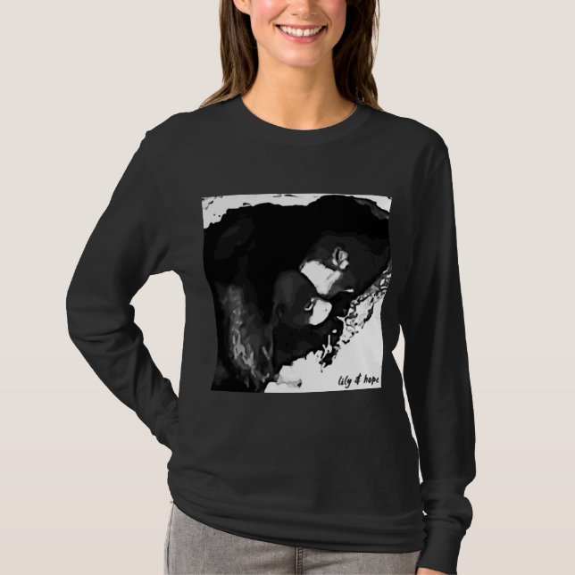 T-shirts Lírio e esperança de DenCam (Frente)