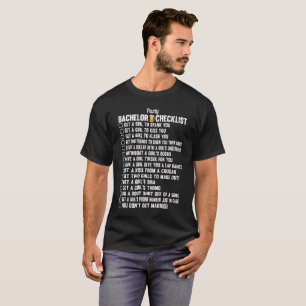 T-shirts Lista de verificação de licenciatura