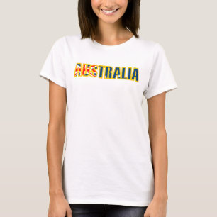 T-shirts Lista gráfica feminina Austrália