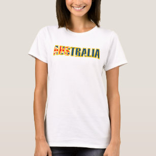 T-shirts Lista gráfica feminina Austrália