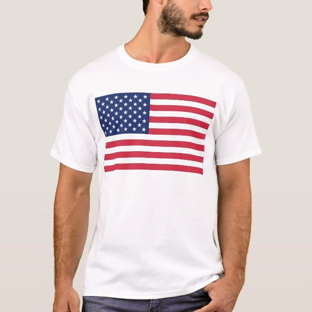 T-shirts Listras e Estrelas dos Estados Unidos (Frente)