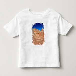 T-shirts Listras vermelhas, bege e amarelas ao vento e