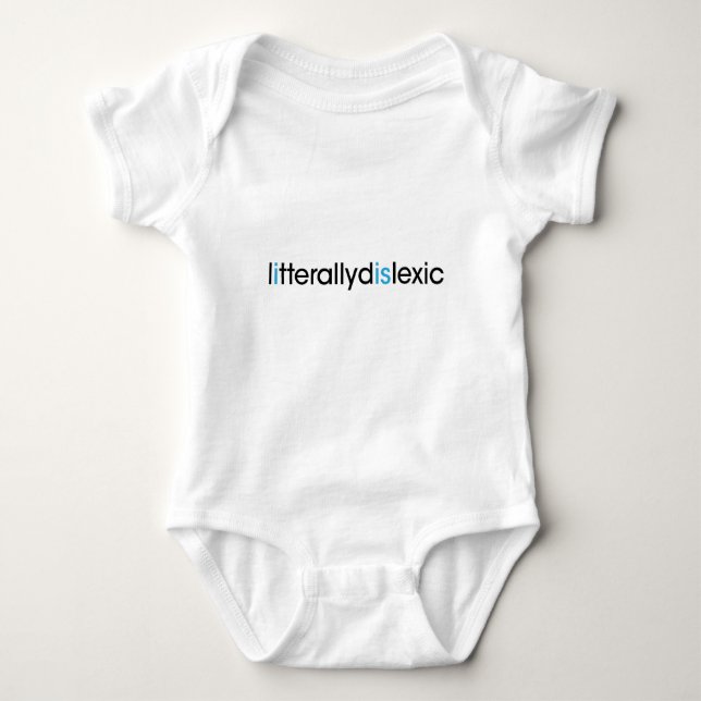 T-shirts literalmente dyslexic (Frente)