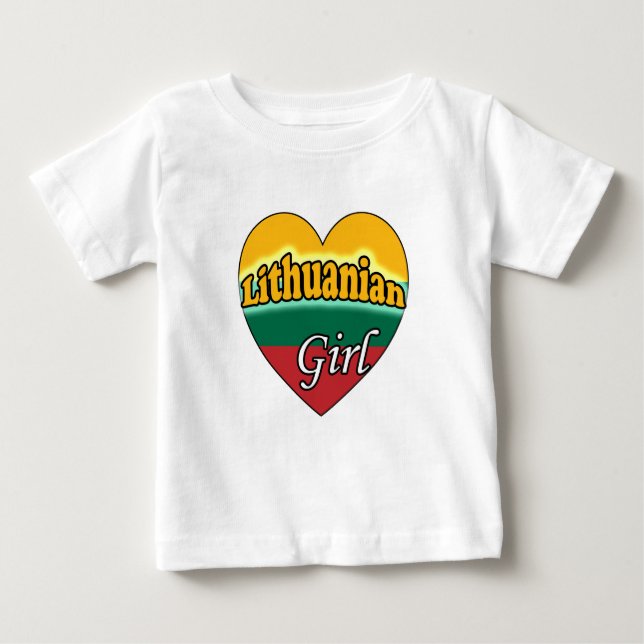 T-shirts Lithuanian Girl (Frente)