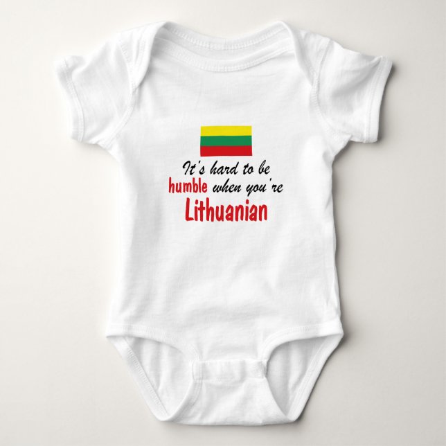 T-shirts Lithuanian humilde (Frente)