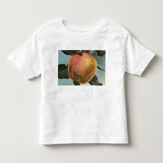 T-shirts Litografia de Chromo da fruta do inverno branco (Frente)