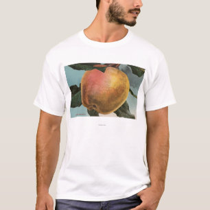 T-shirts Litografia de Chromo da fruta do inverno branco