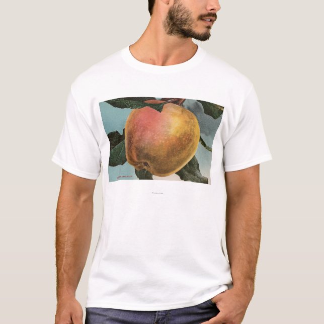 T-shirts Litografia de Chromo da fruta do inverno branco (Frente)